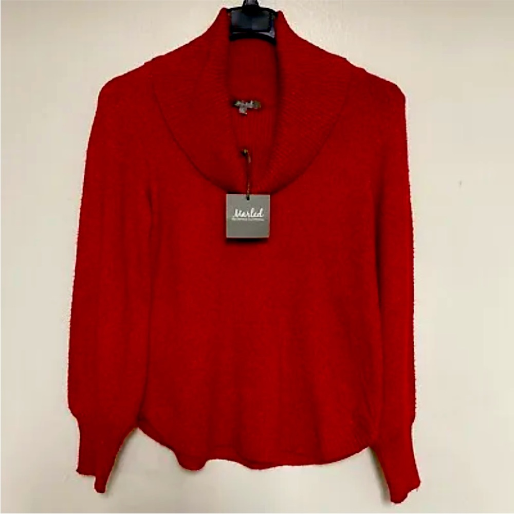 Marled reunited clothing womens sweater size S Red